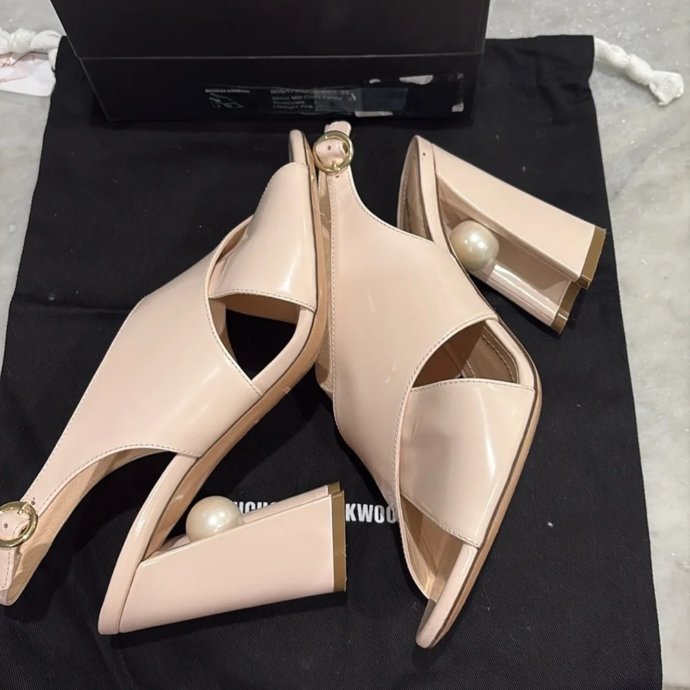 Nicholas Kirkwood Pink Cross Pearl Heels - Stunning!! 39.5